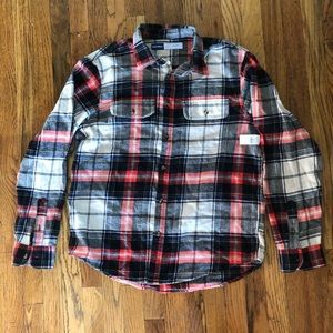 Plaid flannel button up Old Navy Large